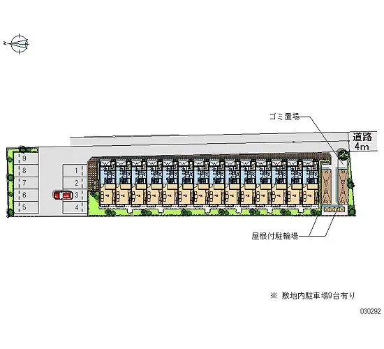 ★手数料０円★小平市津田町　月極駐車場（LP）